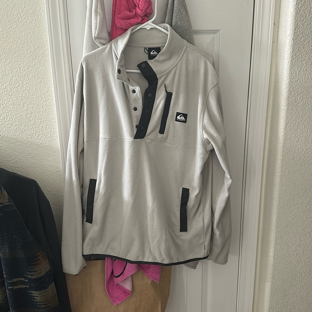 Quicksilver Sweater Quarter Snap Front